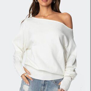 Editkted Off ShoulderSweater